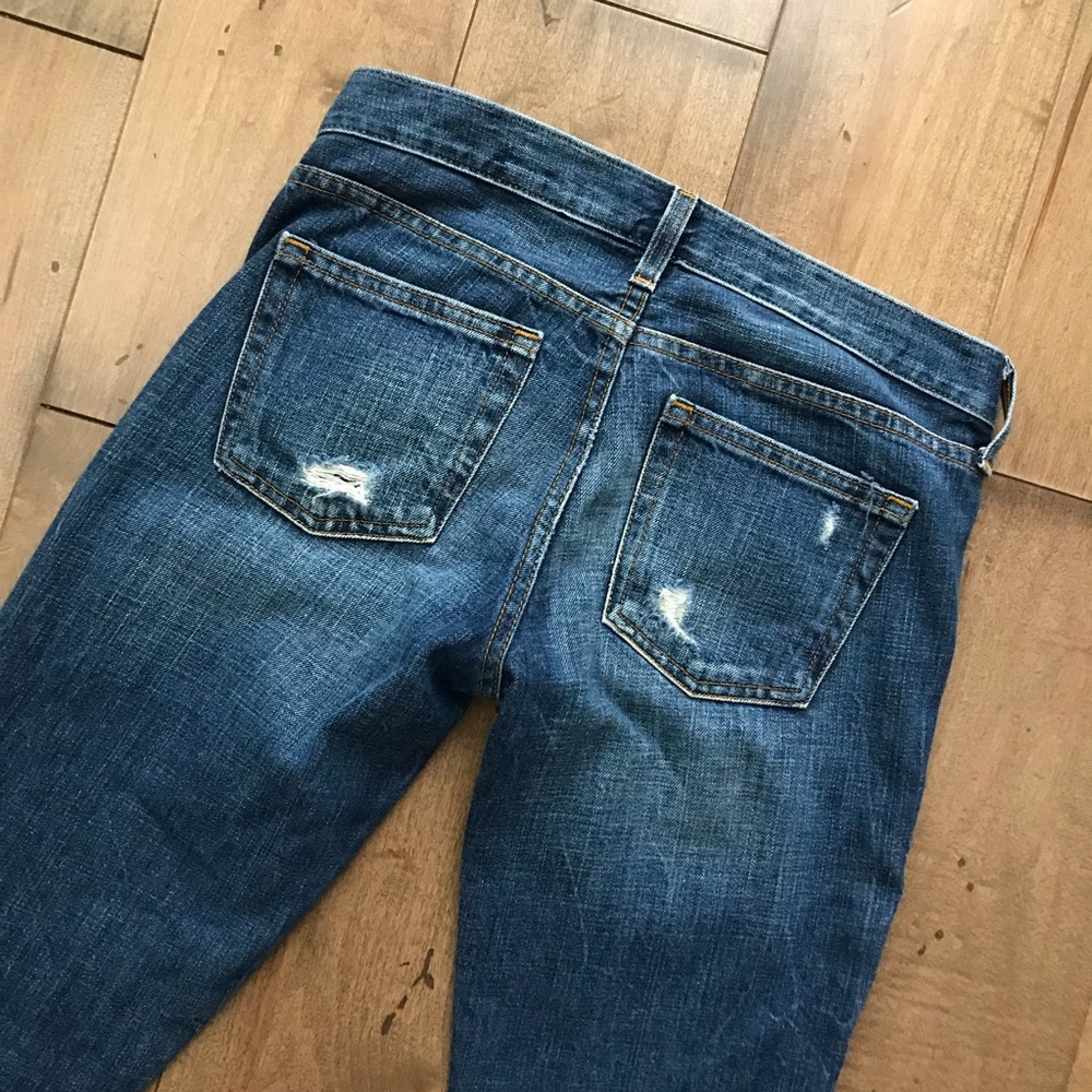 J. Crew Vintage Matchstick Jeans Dark Distressed - Picture 6 of 7